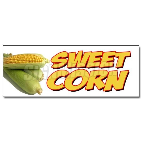Safety Sign, 48 in Height, Vinyl, 18 in Length, Sweet Corn